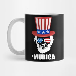 'Murica Abe Lincoln' Amazing July 4th Flag Gift Mug
